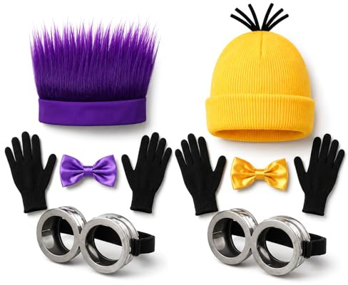 Set de disfraces de pareja para adultos: Conjunto de 8 piezas, disfraz de Halloween para mujer y hombre