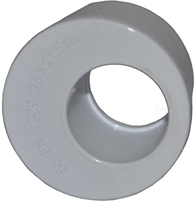Solvent Weld 50mm x 32mm Waste Pipe Reducer - White