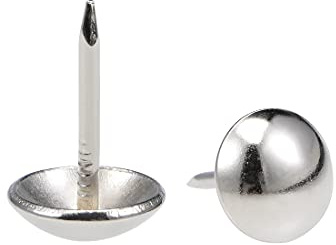 sourcing map 25Stk.Polsternagel 11mm Kopfdurchmesser Edelstahl rund Reißzwecken