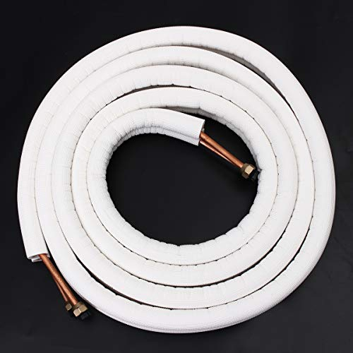 Forspero Tubo Di Rame Isolato Da 1/4 '' 3/8 ''. Raccordi Per Condizionatore D'Aria. Coppia Di Tubi A Bobina - 2M