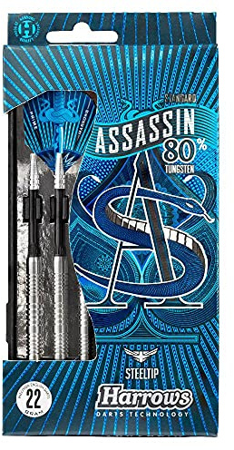 Harrows Assassin Light 80 % volfram stålspets dart (flera modeller) 23GR