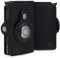 BEWMER Porta Carte di Credito 1 con custodia per Air tag | Portafoglio Slim da Uomo e Donna | Porta Tessere compatibile con Airtag Fermasoldi in Carbon Fiber (Air Tag Nero)