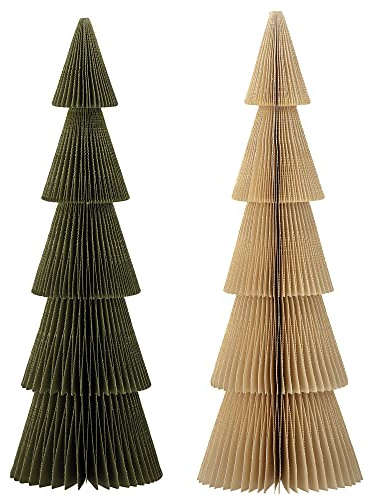 Bloomingville Milan Deko-Baum Set 2-teilig aus Papier, Farbe: bunt, Größe: D11xH30,5 cm, 82057201