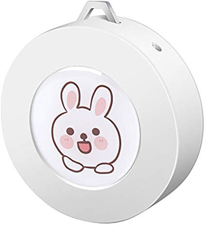 Obahdirry Purificatore d'aria da appendere al collo, mini purificatore d'aria portatile a negativi alla moda (modello coniglio)