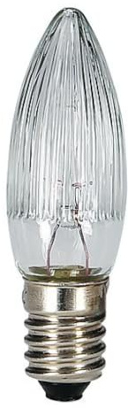 Eltric EGB - Set di 3 candele di Natale con filamento, 8-55 V, 0,2 W, semiscanalate, perfette come candele per albero di Natale, illuminazione e decorazioni natalizie