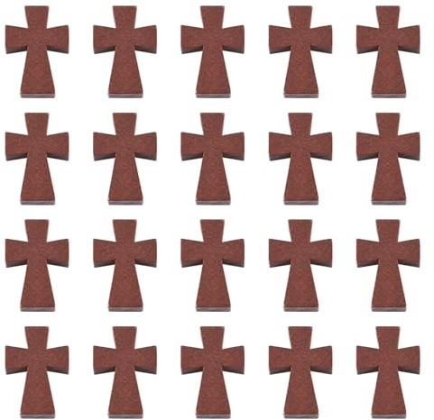 PH PandaHall PandaHall Kruzifix-Kreuz-Anhänger aus Holz, Kreuzanhänger, Religionskreuz, baumelnde Charms für Männer und Frauen, DIY-Ostergebet, Halskette, Schmuckherstellung, Holz