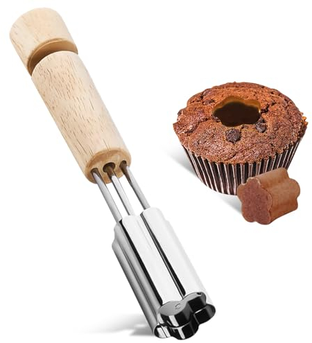 Cupcake Corer, Stainless Steel Corer Tool Used for Cupcake Filler Tool Cake Baking Accessories, Reusable Kitchen Cookie Baking Filling and Decorating Accessories