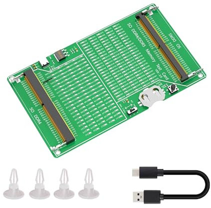 LARUISEE DDR4/5 Memory Test Card Notebook DDR4/DDR5 Two-In-One Memory Tester Tool With Light Tester Diagnosis Card Memory Stick Contact Problems