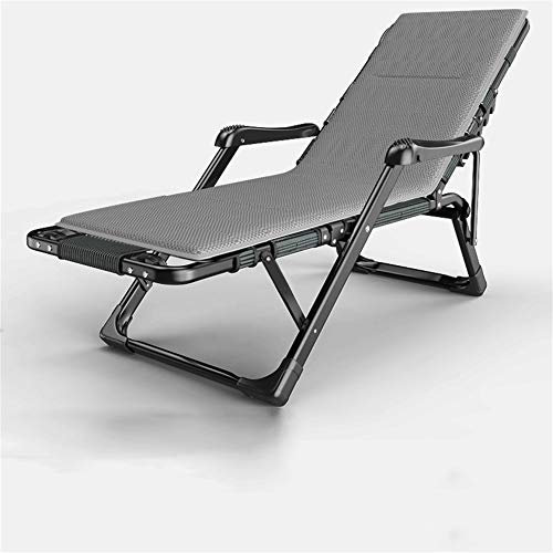 CYYHGD Campingstühle, Gartenliegen, Klappstuhl, zusammenklappbar, mit Baumwollpolster, Verstellbarer Stuhl, multifunktionaler Büro-Mittagessenstuhl für Erwachsene, tragbarer Loungesesse