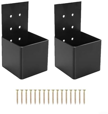 Connecteurs de pergola pour poteaux en bois de 10 x 10 cm, construction en acier robuste, durabilité durable (2 pièces)