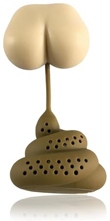 Infuseur À Thé En Silicone | Créatif Infuseur De Thé Filtre De Caca, Silicone Filtre Passoire À Thé Porte-feuilles De Thé Caca Drôle Pour Amateurs De Thé, Passoire À Thé En Vrac À Mailles Fines
