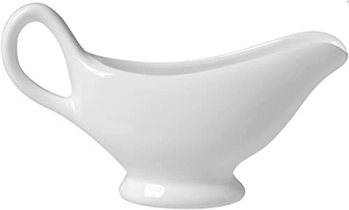 QMOWIZ Gravy holder Gravy Boat Gravy Boat Ceramic Sauce Boat Juice Boat Sauce Boat For Salad Dressings Creamer Broth Black Pepper Gravy
