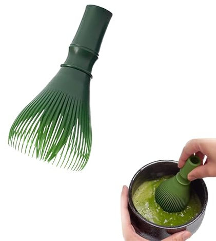 Fouet Matcha en Naturel,Matcha Cepillo Matériau Résine,Matcha Escoba Anti Moisissure,Matcha Tradicional Kit de Inicio,Matcha Kit Ceremonie Japonais Escobilla,para CeremoniaTé Matcha Batidora