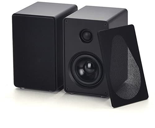 YELEMEABHB Audio de 3 Pulgadas Altavoz de aleación de Aluminio Desktop 2.0 Canal Dos vías Pasivo Pasivo Computadora Satélite Surround Mural Colgando Altavoz de estantería(SP-YS1-H)