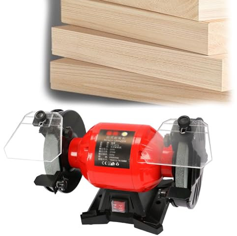 YXZQLOZ Double meuleuse de 8 Pouces, meuleuse d'établi Polyvalente 550 W, Moteur sans balais 2950 TR/Min, avec meule Grain 36/80 pour
