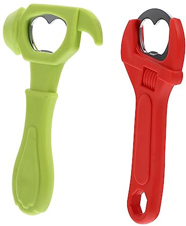 Alipis 2pcs Cartoon Hammer and Wrench Bottle Opener Set Multi-Functional Silicone Beer Opener for Parties Comfortable to Hold Tool for Outdoor Use Creative Fridge Magnet Design