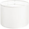 VEVOR Pantalla de Lámpara Forma de Tambor 33 x 33 x 25 cm de Lino y PVC Estructura de Metal Resistente Pantalla Cilíndrica para Lámparas de Mesa, de Pie, Colgantes Fácil Montaje, Lino Blanquecino