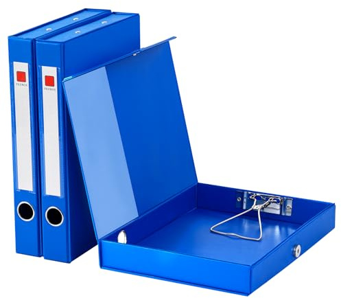 GUOKOFF Scatola Archivio A4 con Coperchio, Dorso da 45mm, 3PCS, per Ufficio