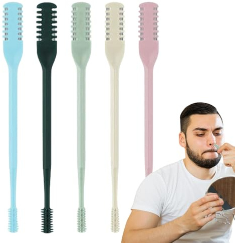 Tagliapeli Naso E Orecchie - Tagliapeli Per Naso | Tagliacapelli Taglianaso - Epilatore Manuale Per Narice, Rifinitore Multiuso, Tagliacapelli Nasale 2 In 1, Set Da 5 Pezzi Per Uomo E Donna
