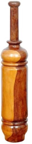 Wooden Mugdar/Meel/Clubbell 5KG Traditional Indian Karla Kattai for Strength Handcrafted Sheesham Wood Fitness Equipment.