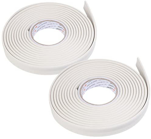Didiseaon 2 piezas Tira Adhesiva para Zócalos Autoadhesiva Flexible y Resistente Protección de Juntas para Paredes para Salón Cocina y Baño