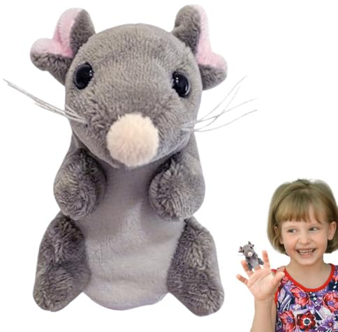 Fingerpuppen, Fingerpuppen für Kleinkinder – interaktives Spielzeug Maus aus Plüsch für – Fingerpuppen aus weichem Plüsch für und Mädchen, Rollenspiel-Spielzeug für Partys