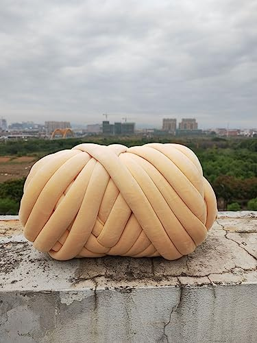 Namzi Hilo grueso de 250 g para tejer cobija de ganchillo, suave, extra algodón, lavable, voluminoso, hilo gigante para tejer manualidades, ganchillo, bricolaje, sofá, cama, cama, almohada, cama para