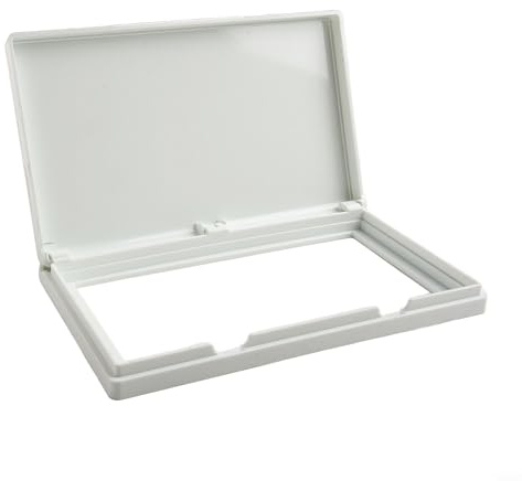 EffiFish Cache de prise de courant extérieur étanche type 86 3 interrupteurs ABS mural pour salle de bain, terrasse et balcon (blanc)