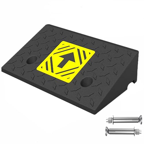 Rampe per Marciapiedi,Altezza 10 11 12 13 14 15 cm,Rampe di Accesso per Sedie a Rotelle,Gradini di Casa, Motociclette,Tosaerba(Rise 10cm (4 inch))