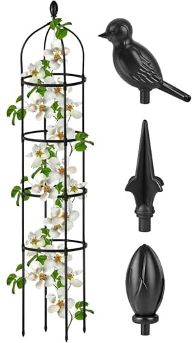 Treillis Extérieur - Cage de grimpe Tour à Hauteur réglable,Cages À Tomates Et Supports | pour extérieur, Patio, Cour, Balcon, intérieur, grimpantes, Cultures, légumes et Fleurs