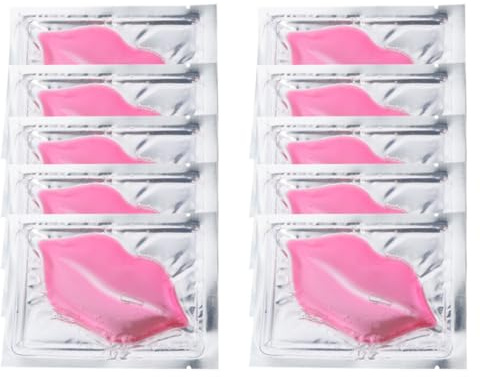 COOLHIYA Mascarilla Labial de Colágeno Hidratante y Antiarrugas para Labios 15 Almohadillas Nutritivas para Uso Diario y Exfoliación Delicada