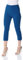 Roman Originals Cropped Trousers for Women UK Ladies Capri Leggings Summer Pants Short Crop Stretch 3/4 Length Three Quarter Pedal Pusher Clothes Elasticated Bengaline Cut Off - Petrol Blue - Size 20