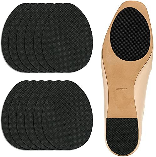 Crazy Bean 6 Pares Pegatinas Antideslizantes para Zapatos Almohadilla Antideslizante de Zapato con Tacón Protector de Suela Reducción del Desgaste 6 negras