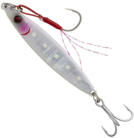 Savage Gear Cebo marino para jiggen en caballa, besugo y otros peces marinos, 4 cm, 12 g, color blanco UV