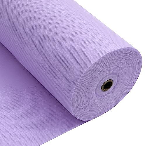 Longing Home Tischdeckenrolle, 1.18 × 25M, Helles Lila, Einweg Vlies Stoffähnlich Tischdecke Rolle, Meterware Tischtuchrolle, Geeignet Für Geburtstag, Party, Deko