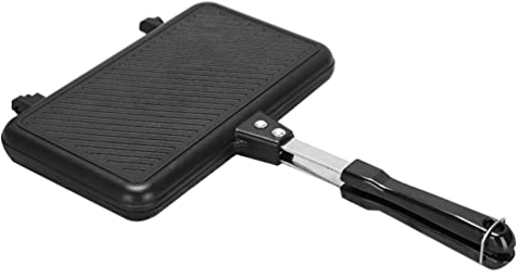 OQHAIR Eier-Bratpfanne, Herd-Grillpfanne, Sandwich-Maker, Presse, Grill, Toaster, kompakte antihaftbeschichtete Platten, Käsebereiter für Eier, Schinken, Steaks, Frühstück, Küchenbedarf,