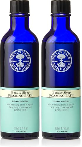 Neal's Yard Remedies Beauty Sleep Foaming Bath | Create the Perfect Relaxing Bedtime Routine (Pack of 2)