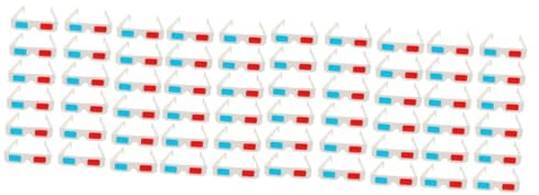 BESTonZON 60 Pz Occhiali 3d in Carta Piatti Di Carta Bicchieri Di Cartone Occhiali Di Cartone 3d Occhiali Per Film in 3d Occhiali Video Occhiali 3d Usa e Getta Monouso Bianca
