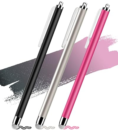 (3-Pack) Touchscreen Stift für alle Tablets, Tablet Stift Kompatibel mit Apple iPad/iPhone/Android/Xiaomi/Lenovo/Samsung/Huawei/Surface, Eingabestifte für Tablets Kompatibel mit Smartphone/Handy