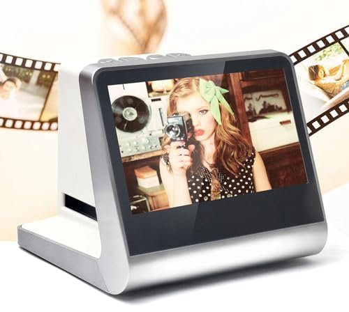 5-inch Screen 22MP Film Scanner,135 Film/126KPK /110 Film/Super8/ Monochrome/Slide to Digital JPEG Photos