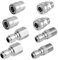 NQEUEPN 8pcs Nettoyeur Haute Pression à Connexion Rapide, 0,95cm Kit Adaptateur Nettoyeur Haute Pression Filetage Mâle et Femelle Raccords pour Nettoyeur Haute Pression pour Tuyaux d'Arrosage Pompes