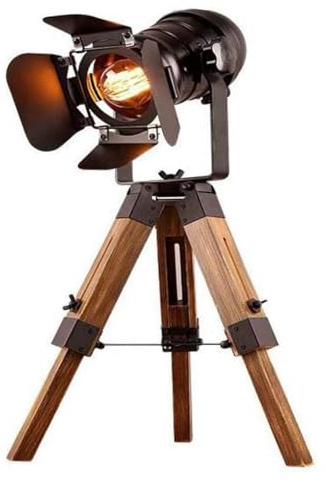ARBGO Vintage-Stativ-Stehlampe, Tripod Stehlampe, Vintage Stativ Steh Tischlampe, Höhenverstellbares Leselicht Tischleuchte Deko, für Coffee Bar Esszimmer (Lampe nicht enthalten)
