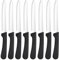 Rdddhur Coltelli da Tavola,8 pezzi Coltello da Colazione, Set di Coltelli per Pane,coltelli da cucina da tavola, coltello da tavola seghettato, coltello in acciaio inox, coltelli bistecca, coltelli