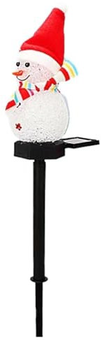Luci da con pupazzo di neve, Luci da solari con pupazzo di neve di Natale,Paletto impermeabile per luci natalizie | Decorazioni natalizie per esterni, energia solare ad alta efficienza energetica per