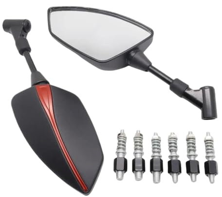 WWSADE Motorrad Lenkerendenspiegel Für Ya&ma&ha Für Tracer 900GT 700GT MT 07 09 10mm Motorrad Einstellbare Rearview Rückansicht Spiegel Seite Spiegel Rückspiegel Motorrad(1)