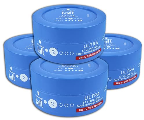 4 er Pack Taft Wax Ultra Styling 4 x 75 ml