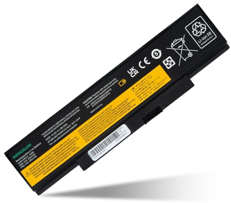 BORSCELLOR 76+ 45N1760 45N1762 45N1761 45N1763 Battery for Laptop Lenovo ThinkPad (Edge) E560 E550 E550c E555 E565 Series 3INR19/65-2 45N1758 45N1759 45N1760 45N1763 4X50G59217 10.8V 5200MAH