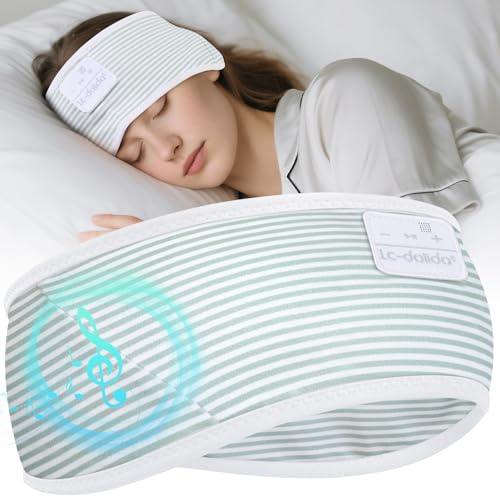 LC-dolida Schlafkopfhörer Bluetooth Stirnband,15h Akku & HiFi-Stereo