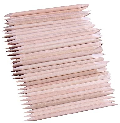 Veemoon 500 Pcs Bâtonnets à Ongles en Bois à Double Extrémité pour Épilation et Application de Cire, Outil Manucure Pédicure Multi-Fonctionnel Adapté aux Salons Soins des Garçon et Filles
