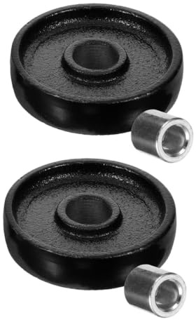 VALICLUD Hydraulik Wagenheber Vorderrad 2 Stück 2-Tonnen Ersatzrad 2.56X2.56X0.59In Stahl Kugellager Für Stabilität Und Flexibilität Beim Fahrzeugheben